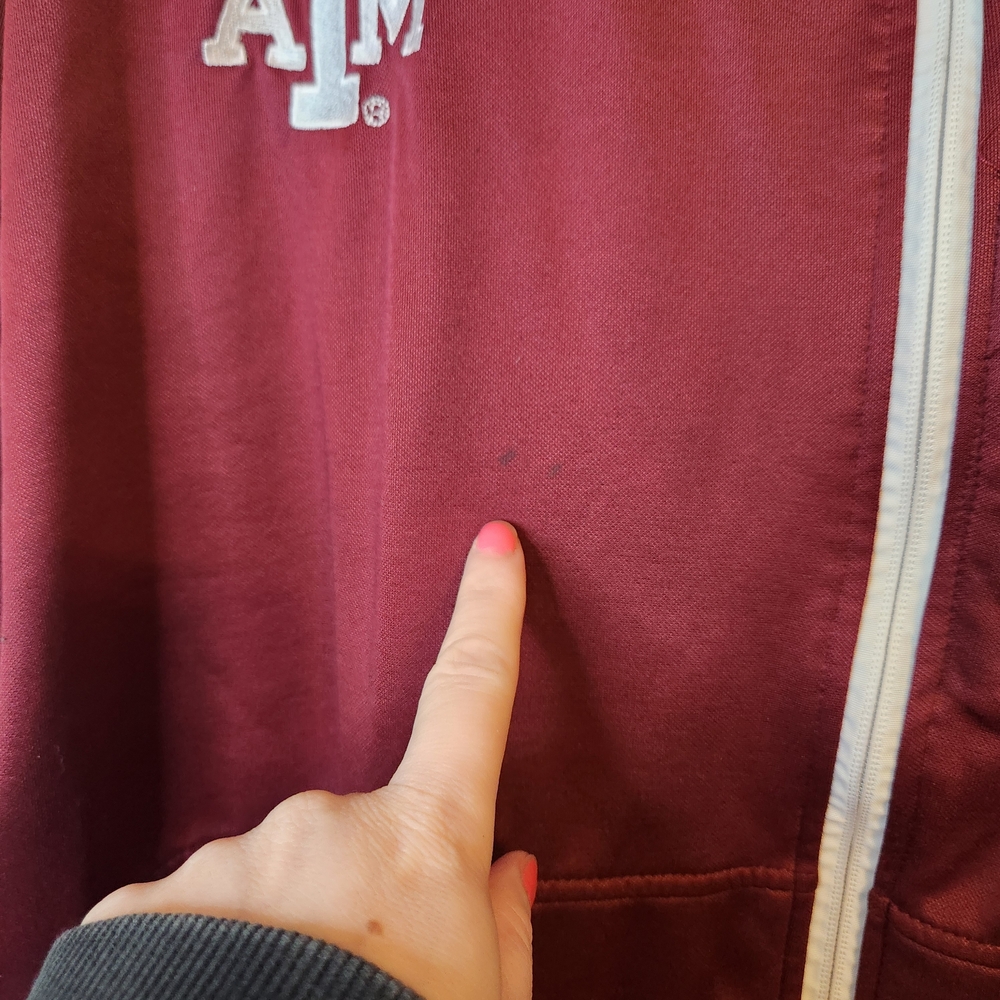 Rivalry Threads 91 Texas A&M Aggies Jacket Burgundy Full Zip Long Sleeve Mens 2X - Picture 13 of 14